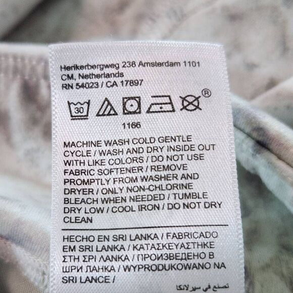 Athleta Girl Print Leggings Size Small 7 High Rise Printed Chit Chat Tight - Picture 7 of 7